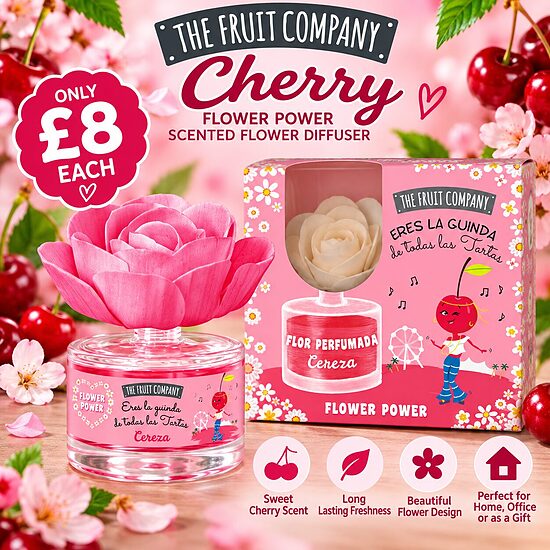 Cherry – Flower Power Scented Flower Diffuser.