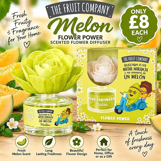 Melon – Flower Power Scented Flower Diffuser
