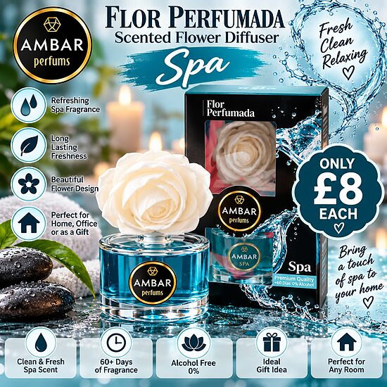 AMBAR Flor Perfumada – SPA Scented Flower Diffuser