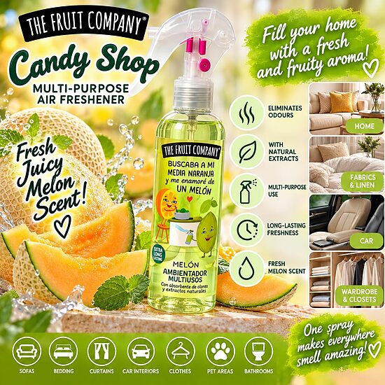 The Fruit Company Melon Multipurpose Air Freshener Spray – 250ml